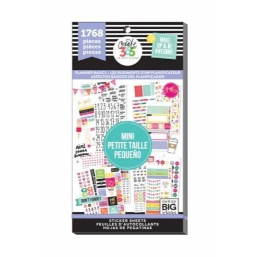 The Happy Planner Basics Mini Stickers Book 1768 Pieces Year Celebrations